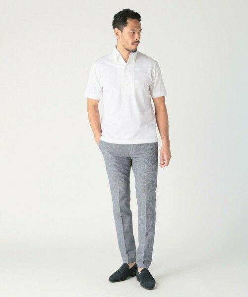 MEN'S BIGI / メンズビギ ポロシャツ | 【ACTIVE TAILOR】サッカー織りポロシャツ<COOL MAX/吸水速乾> | 詳細5
