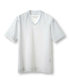 MEN'S BIGI / メンズビギ Tシャツ | 【ACTIVE TAILOR/アクティブテイラー】シルケットスムースVネックTシャツ＜接触冷感 / UVカット＞