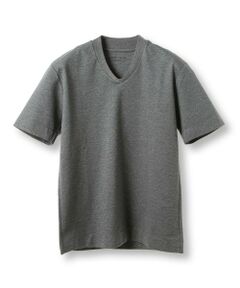 MEN'S BIGI / メンズビギ Tシャツ | 【ACTIVE TAILOR/アクティブテイラー】シルケットスムースVネックTシャツ＜接触冷感 / UVカット＞
