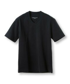 MEN'S BIGI / メンズビギ Tシャツ | 【ACTIVE TAILOR/アクティブテイラー】シルケットスムースVネックTシャツ＜接触冷感 / UVカット＞