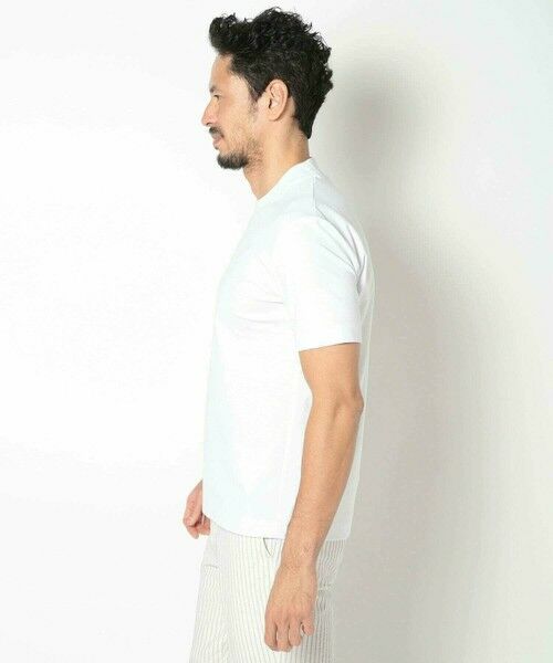 MEN'S BIGI / メンズビギ Tシャツ | 【ACTIVE TAILOR/アクティブテイラー】シルケットスムースクルーネックTシャツ<接触冷感 / UVカット> | 詳細2