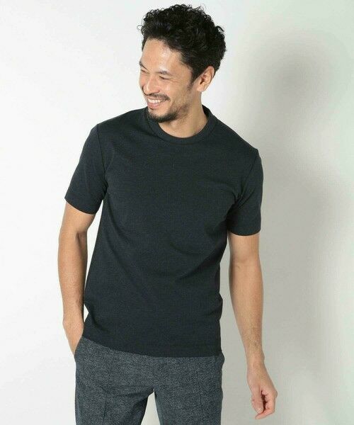 MEN'S BIGI / メンズビギ Tシャツ | 【ACTIVE TAILOR/アクティブテイラー】シルケットスムースクルーネックTシャツ<接触冷感 / UVカット> | 詳細13