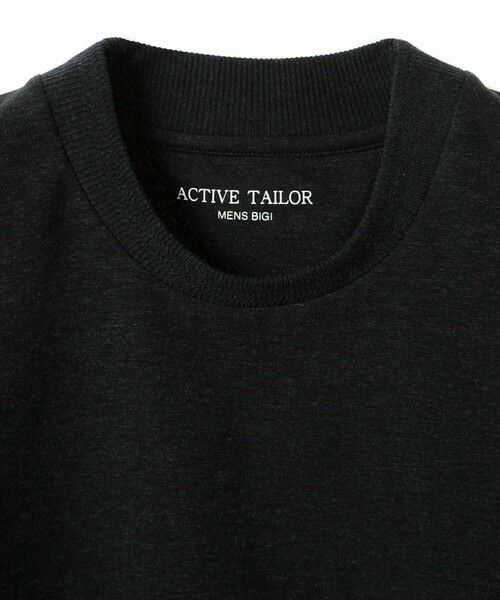 MEN'S BIGI / メンズビギ Tシャツ | 【ACTIVE TAILOR/アクティブテイラー】シルケットスムースクルーネックTシャツ<接触冷感 / UVカット> | 詳細15