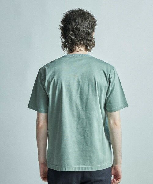 MEN'S BIGI / メンズビギ Tシャツ | サマーニットコンビVネック半袖Tシャツ | 詳細14