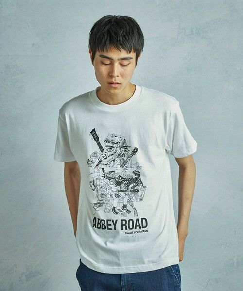 MEN'S BIGI / メンズビギ Tシャツ | 【THE CULTURE CODE x Klaus Voormann x MEN'S BIGI 】 別注プリントTシャツ＜Abbey Road＞ | 詳細1