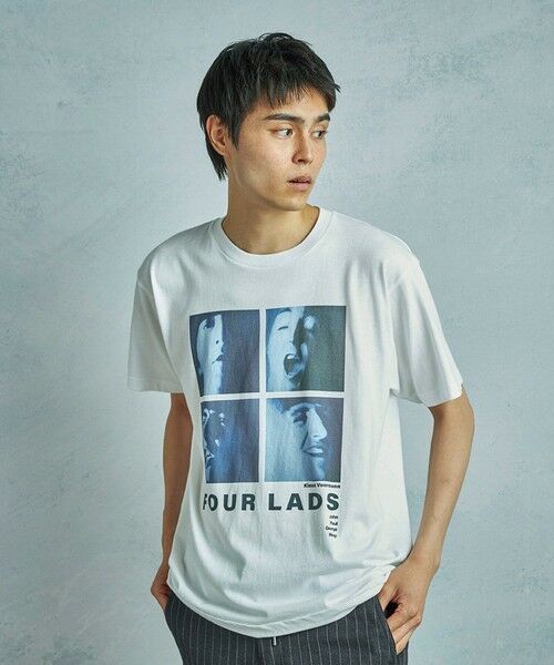 MEN'S BIGI / メンズビギ Tシャツ | 【THE CULTURE CODE x Klaus Voormann x MEN'S BIGI 】別注プリントT＜Four Lads＞ | 詳細1