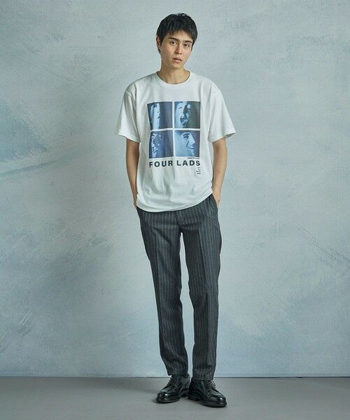 MEN'S BIGI / メンズビギ Tシャツ | 【THE CULTURE CODE x Klaus Voormann x MEN'S BIGI 】別注プリントT＜Four Lads＞ | 詳細2