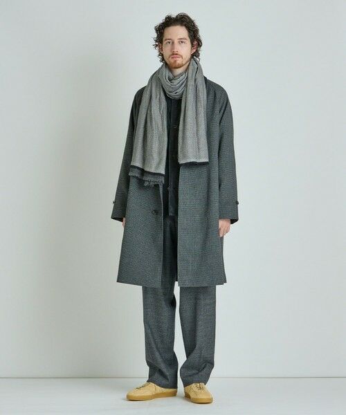 MEN'S BIGI / メンズビギ マフラー・ショール・スヌード・ストール | カシミヤ混リバーシブルマフラー | 詳細2