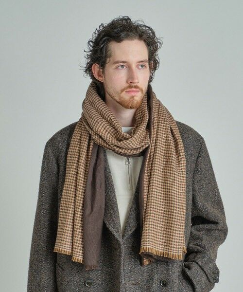 MEN'S BIGI / メンズビギ マフラー・ショール・スヌード・ストール | カシミヤ混リバーシブルマフラー | 詳細6