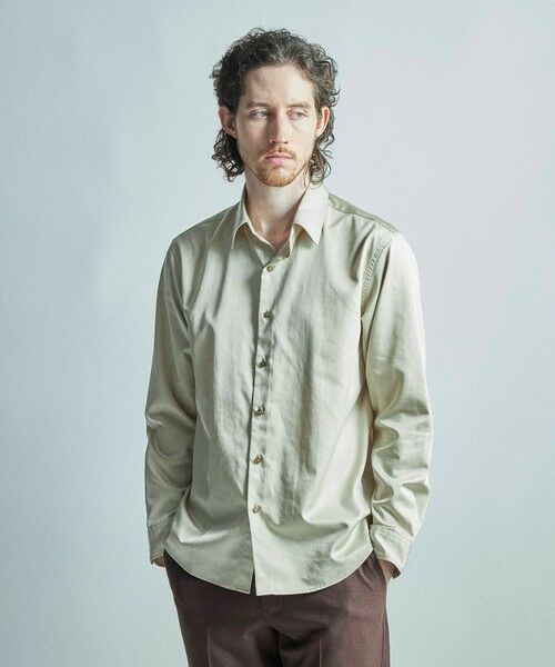 MEN'S BIGI / メンズビギ シャツ・ブラウス | リヨセルコットンサテンシャツ | 詳細3