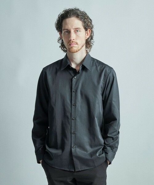 MEN'S BIGI / メンズビギ シャツ・ブラウス | リヨセルコットンサテンシャツ | 詳細8