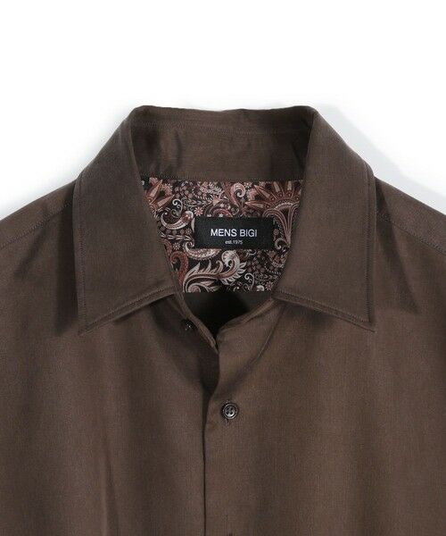 MEN'S BIGI / メンズビギ シャツ・ブラウス | リヨセルコットンサテンシャツ | 詳細10