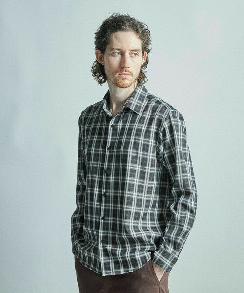 MEN'S BIGI / メンズビギ シャツ・ブラウス | ドビーチェックカジュアルシャツ | 詳細3