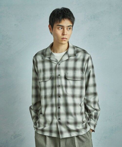 MEN'S BIGI / メンズビギ シャツ・ブラウス | ダブルポケットオンブレーチェックシャツ＜ストレッチ＞ | 詳細3