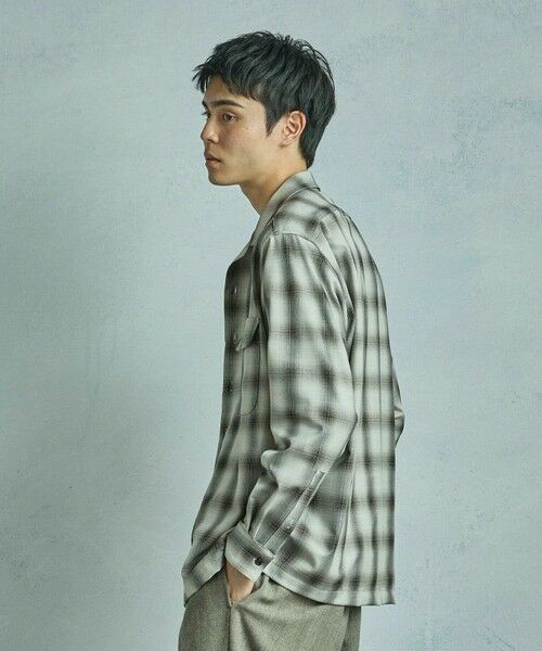 MEN'S BIGI / メンズビギ シャツ・ブラウス | ダブルポケットオンブレーチェックシャツ＜ストレッチ＞ | 詳細4