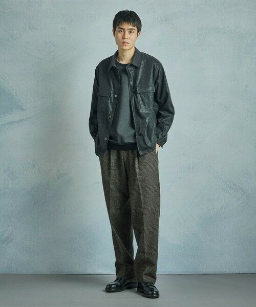 MEN'S BIGI / メンズビギ シャツ・ブラウス | フェイクレザーCPOシャツ | 詳細12