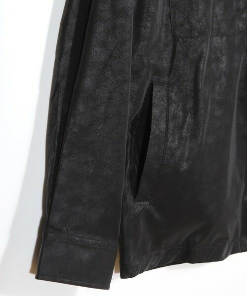 MEN'S BIGI / メンズビギ シャツ・ブラウス | フェイクレザーCPOシャツ | 詳細5