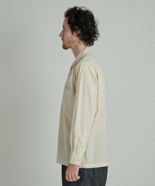MEN'S BIGI / メンズビギ シャツ・ブラウス | コットンナイロンピーチ起毛 オープンカラーシャツ | 詳細2