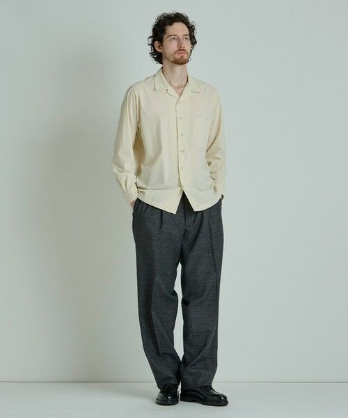 MEN'S BIGI / メンズビギ シャツ・ブラウス | コットンナイロンピーチ起毛 オープンカラーシャツ | 詳細4