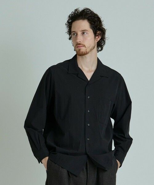 MEN'S BIGI / メンズビギ シャツ・ブラウス | コットンナイロンピーチ起毛 オープンカラーシャツ | 詳細14