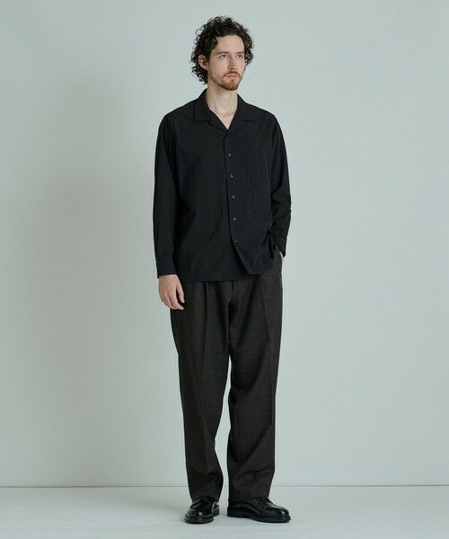 MEN'S BIGI / メンズビギ シャツ・ブラウス | コットンナイロンピーチ起毛 オープンカラーシャツ | 詳細15