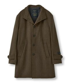 MEN'S BIGI / メンズビギ その他アウター | Super140ウールヘリンボーンビーバー スタンドカラーコート