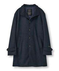 MEN'S BIGI / メンズビギ その他アウター | Super140ウールヘリンボーンビーバー スタンドカラーコート