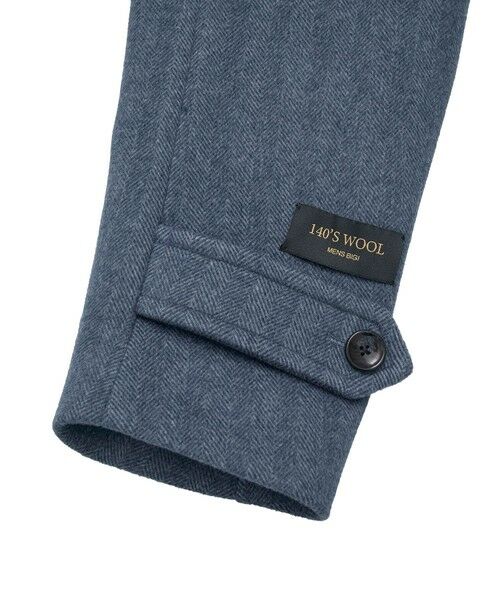 MEN'S BIGI / メンズビギ その他アウター | Super140ウールヘリンボーンビーバー スタンドカラーコート | 詳細14
