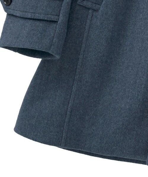 MEN'S BIGI / メンズビギ その他アウター | Super140ウールヘリンボーンビーバー スタンドカラーコート | 詳細15