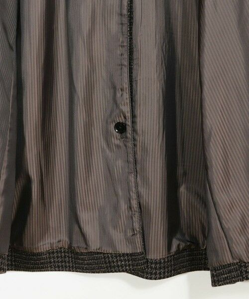 MEN'S BIGI / メンズビギ ステンカラーコート | グレンチェックウール ステンカラーコート | 詳細10