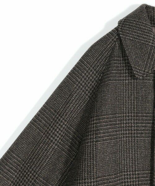 MEN'S BIGI / メンズビギ ステンカラーコート | グレンチェックウール ステンカラーコート | 詳細3