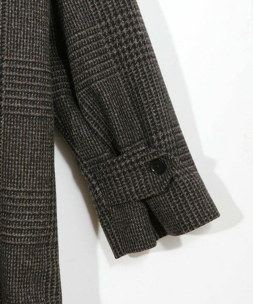 MEN'S BIGI / メンズビギ ステンカラーコート | グレンチェックウール ステンカラーコート | 詳細5