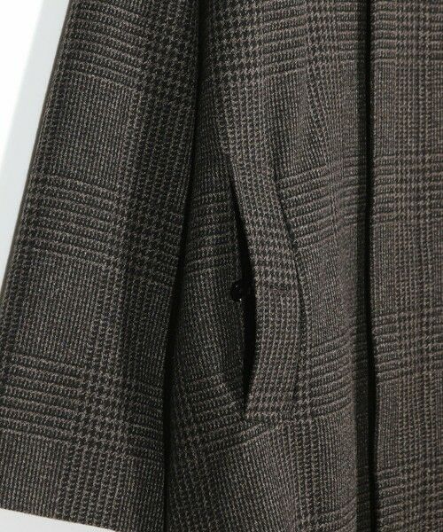 MEN'S BIGI / メンズビギ ステンカラーコート | グレンチェックウール ステンカラーコート | 詳細6