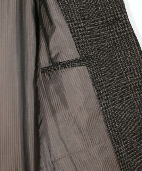 MEN'S BIGI / メンズビギ ステンカラーコート | グレンチェックウール ステンカラーコート | 詳細8