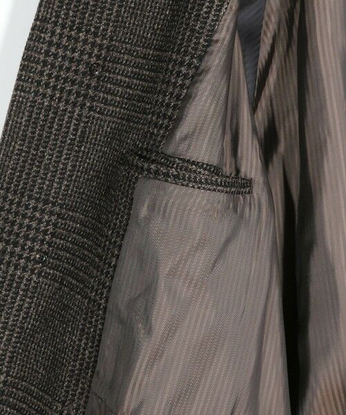 MEN'S BIGI / メンズビギ ステンカラーコート | グレンチェックウール ステンカラーコート | 詳細9