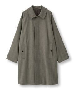 MEN'S BIGI / メンズビギ ステンカラーコート | ヘリンボーンダブルクロス ステンカラーコート＜2WAYストレッチ＞