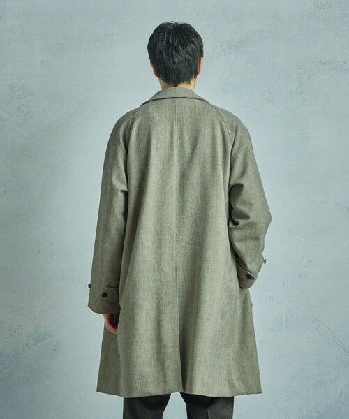 MEN'S BIGI / メンズビギ ステンカラーコート | ヘリンボーンダブルクロス ステンカラーコート＜2WAYストレッチ＞ | 詳細3