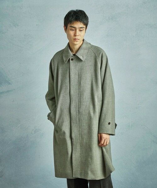 MEN'S BIGI / メンズビギ ステンカラーコート | ヘリンボーンダブルクロス ステンカラーコート＜2WAYストレッチ＞ | 詳細5