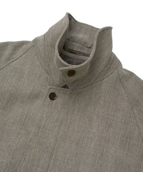 MEN'S BIGI / メンズビギ ステンカラーコート | ヘリンボーンダブルクロス ステンカラーコート＜2WAYストレッチ＞ | 詳細8