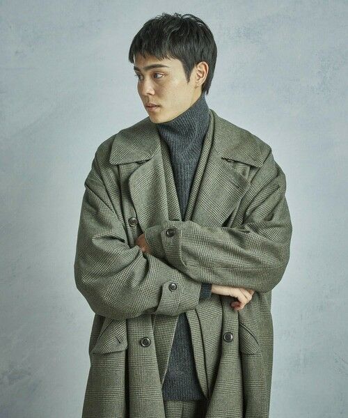 MEN'S BIGI / メンズビギ その他アウター | 【50th Anniv . 菊池武夫】WOOL GLEN PLAID COAT | 詳細19