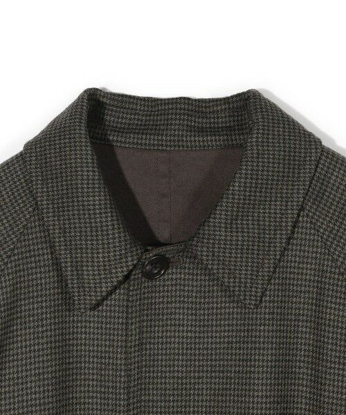 MEN'S BIGI / メンズビギ ステンカラーコート | 【50th Anniv . 中田 慎介】 COTTON TWILL x WOOL HOUND'S TOOTH REVERSIBLE COAT | 詳細17