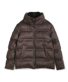 MEN'S BIGI / メンズビギ ダウンジャケット・ベスト | スエード調ツイルプリントダウンジャケット