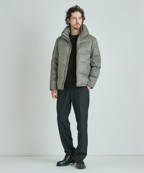 MEN'S BIGI / メンズビギ ダウンジャケット・ベスト | スエード調ツイルプリントダウンジャケット | 詳細2