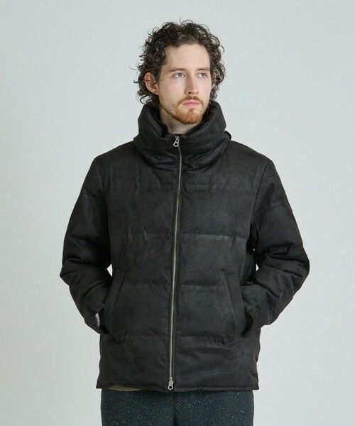 MEN'S BIGI / メンズビギ ダウンジャケット・ベスト | スエード調ツイルプリントダウンジャケット | 詳細3