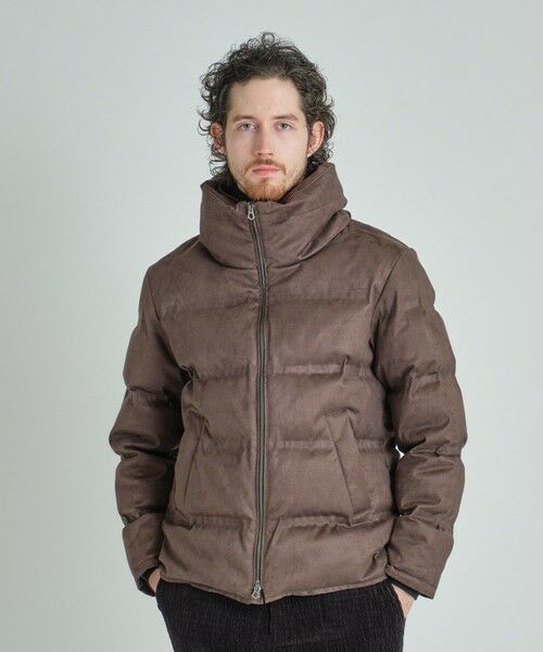 MEN'S BIGI / メンズビギ ダウンジャケット・ベスト | スエード調ツイルプリントダウンジャケット | 詳細5