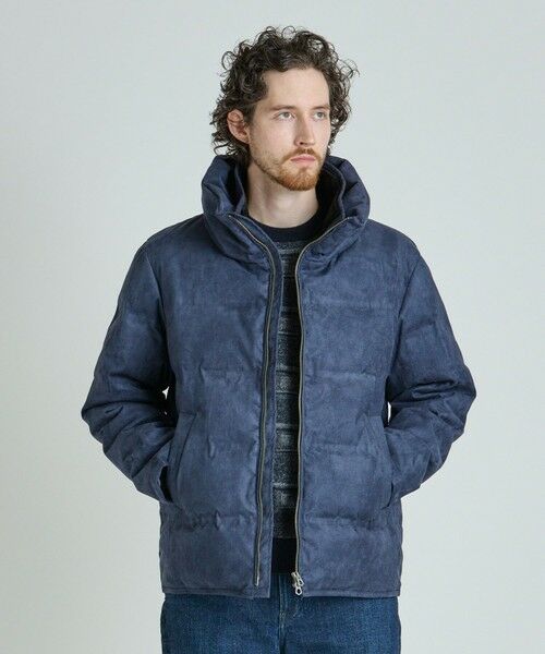 MEN'S BIGI / メンズビギ ダウンジャケット・ベスト | スエード調ツイルプリントダウンジャケット | 詳細18