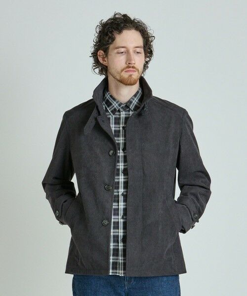 MEN'S BIGI / メンズビギ ブルゾン | ヘリンボーンプリント スタンドカラーブルゾン＜ストレッチ＞ | 詳細1