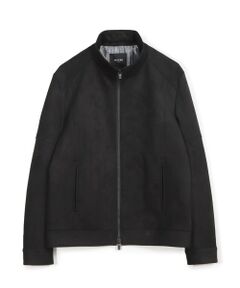 MEN'S BIGI / メンズビギ レザーブルゾン・ジャケット | フェイクスエードダンボール ライダースジャケット＜ストレッチ＞