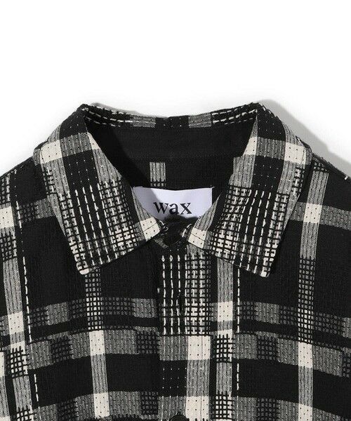 MEN'S BIGI / メンズビギ ブルゾン | 【Wax London/ワックスロンドン】Whiting バスケット織チェック柄シャツジャケット | 詳細2
