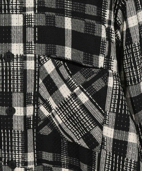 MEN'S BIGI / メンズビギ ブルゾン | 【Wax London/ワックスロンドン】Whiting バスケット織チェック柄シャツジャケット | 詳細7